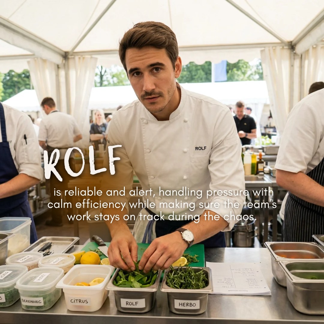 🍳⚙️ Calm hands in the middle of chaos!

𝐑𝐨𝐥𝐟 stays reliable and alert as pressure rises around the festival, moving through each task with steady focus and quiet efficiency. While tension builds and the pace quickens, he keeps the team grounded, ensuring the work stays organized and nothing slips off track. 👀🔥🍴

In a world where every second counts, his calm presence helps turn chaos into coordination.

Perfect for fans of culinary mystery, teamwork under pressure, and fast-paced suspense where every role keeps the story moving forward.

Step into the intrigue here:
https://www.amazon.com/Detective-Chef-Delaney-Mystery-Novella-ebook/dp/B0DLDRST6J

#CulinaryMystery #HighStakesCooking #TeamworkUnderPressure #SuspenseReads #MysteryNovella #HiddenMotives #UnexpectedTwist #AmateurSleuth #FoodieFiction #NovellaIsTheNewNovel