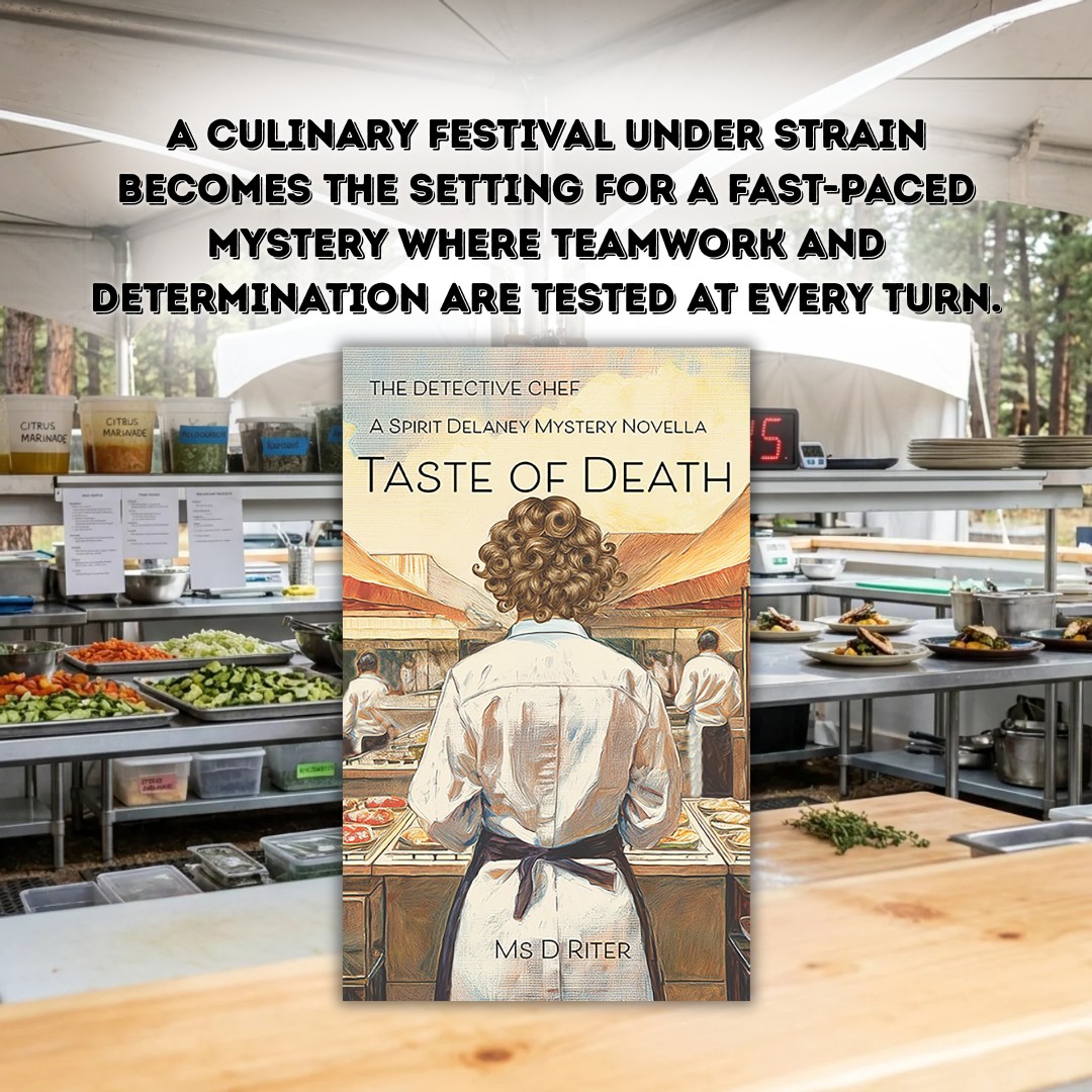 🍳🔥 When the kitchen is under pressure, every second counts!

A culinary festival pushed to its limits becomes the backdrop for a fast-paced mystery where tension builds behind every station and every dish carries hidden weight. As strain rises across the event, 𝐭𝐞𝐚𝐦𝐰𝐨𝐫𝐤 and 𝐝𝐞𝐭𝐞𝐫𝐦𝐢𝐧𝐚𝐭𝐢𝐨𝐧 are tested at every turn, revealing just how much is at stake beneath the surface. 👀🕵️‍♀️🍴

In this high-energy setting, nothing slows down, and every decision shapes what happens next.

Perfect for fans of culinary suspense, competitive drama, and fast-moving whodunits.

Step into the intrigue here:
https://www.amazon.com/Detective-Chef-Delaney-Mystery-Novella-ebook/dp/B0DLDRST6J

#CulinaryMystery #HighStakesCooking #TeamworkUnderPressure #SuspenseReads #MysteryNovella #HiddenMotives #UnexpectedTwist #AmateurSleuth #FoodieFiction #NovellaIsTheNewNovel